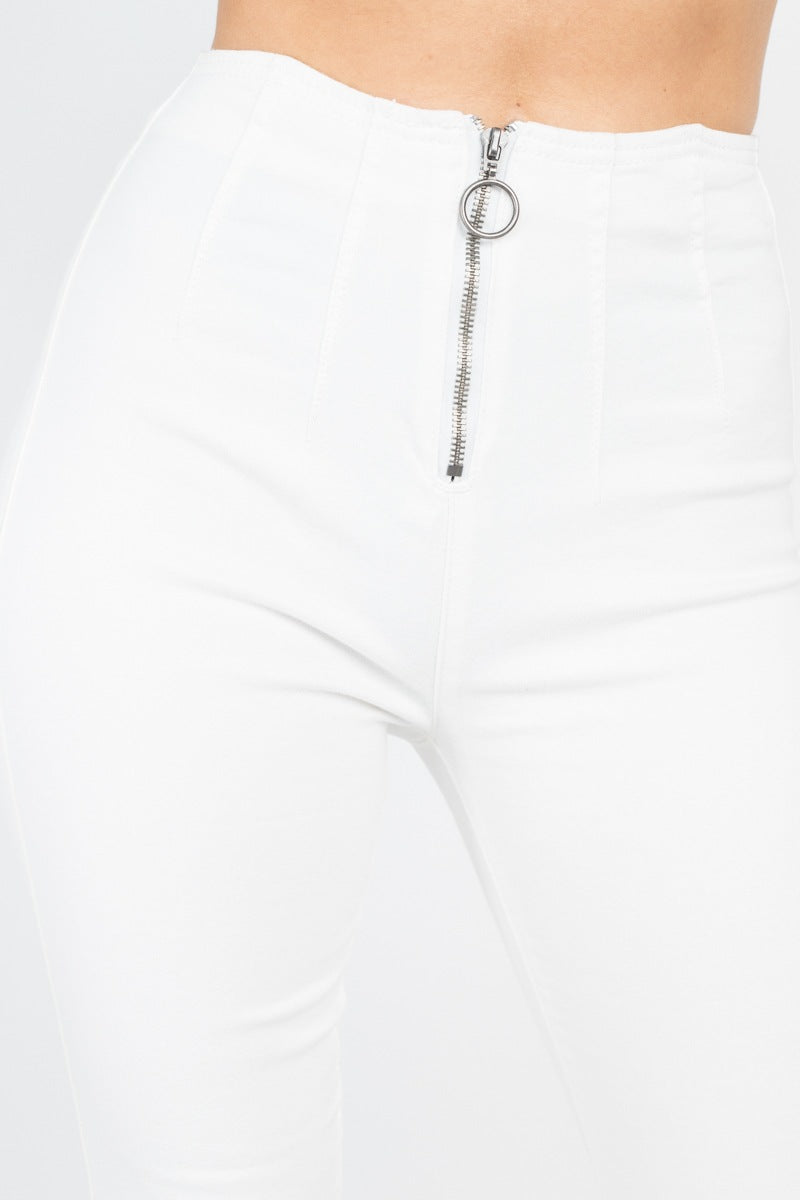 White High Waist Denim Jeans