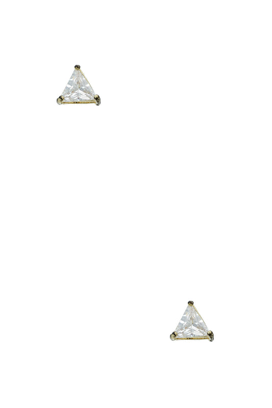 Triangle 7mm Crystal Stud Earrings