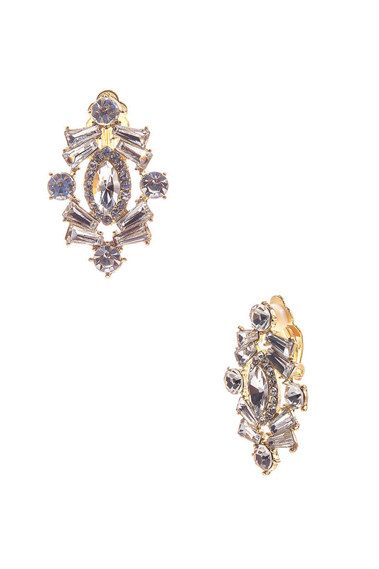 Marquise Center Stone Clip-on Earrings