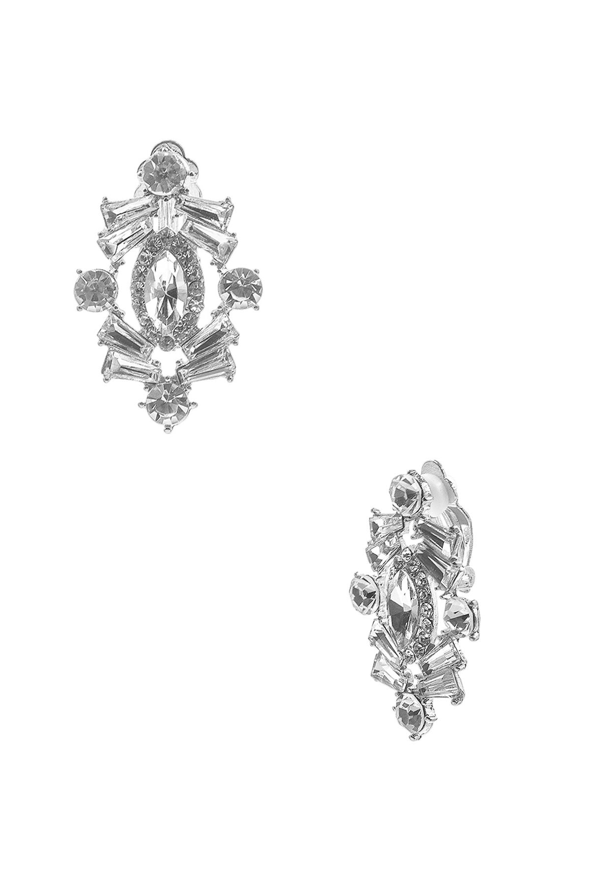 Marquise Center Stone Clip-on Earrings