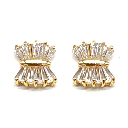 Crystal Cubic Zirconia Earrings in Gold & Silver