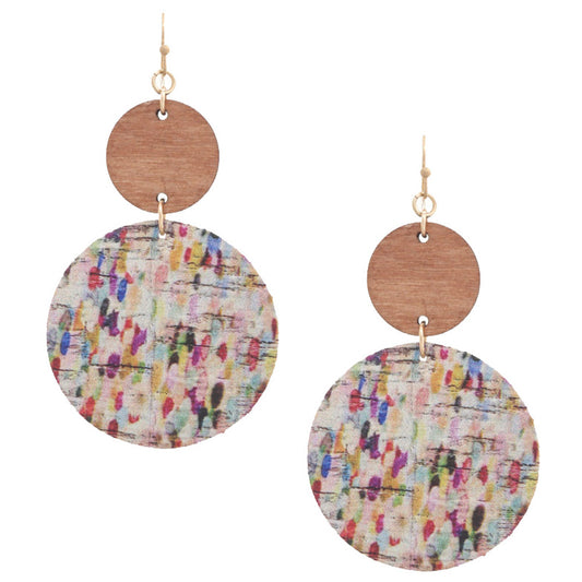 Colorful Round Dangle Earrings